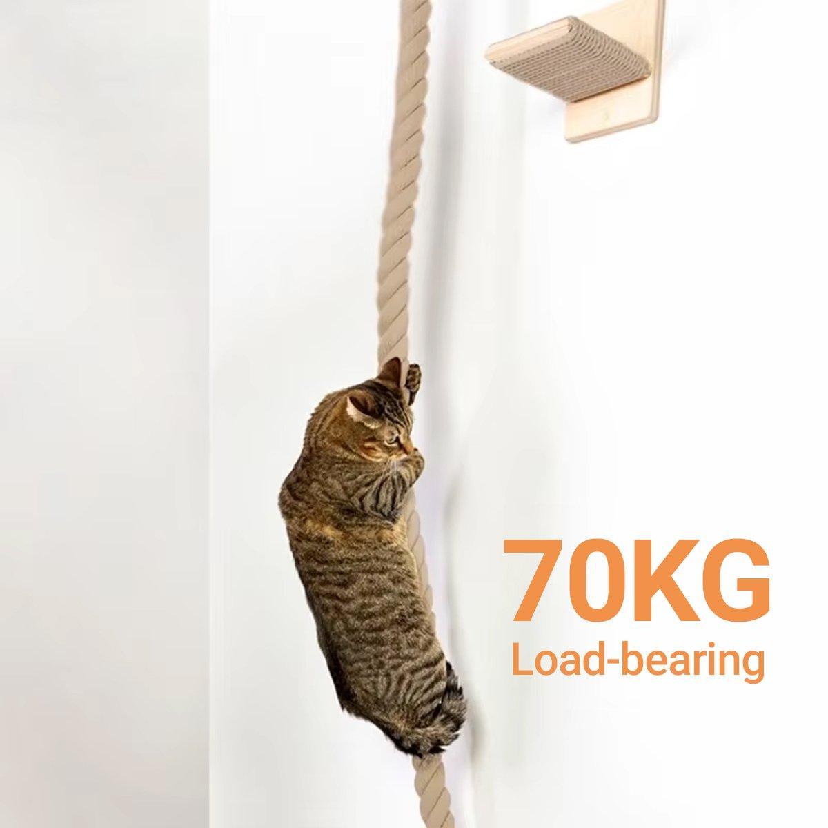 Cat Climbing Frame, Rope, Leash, Jumping Platform for Cats