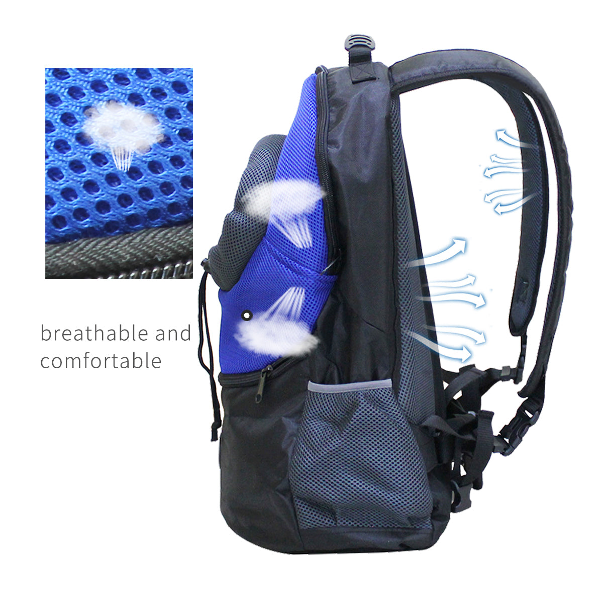 Pet Dog/Cat Carrier, Backpack, Adjustable, Front Carrier, Head Out
