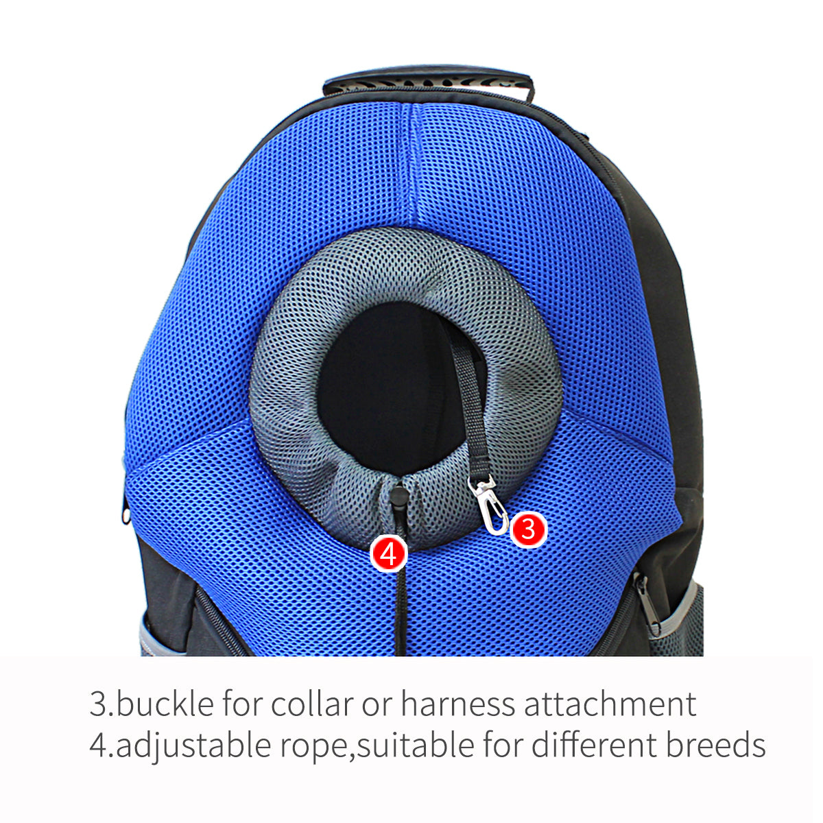 Pet Dog/Cat Carrier, Backpack, Adjustable, Front Carrier, Head Out