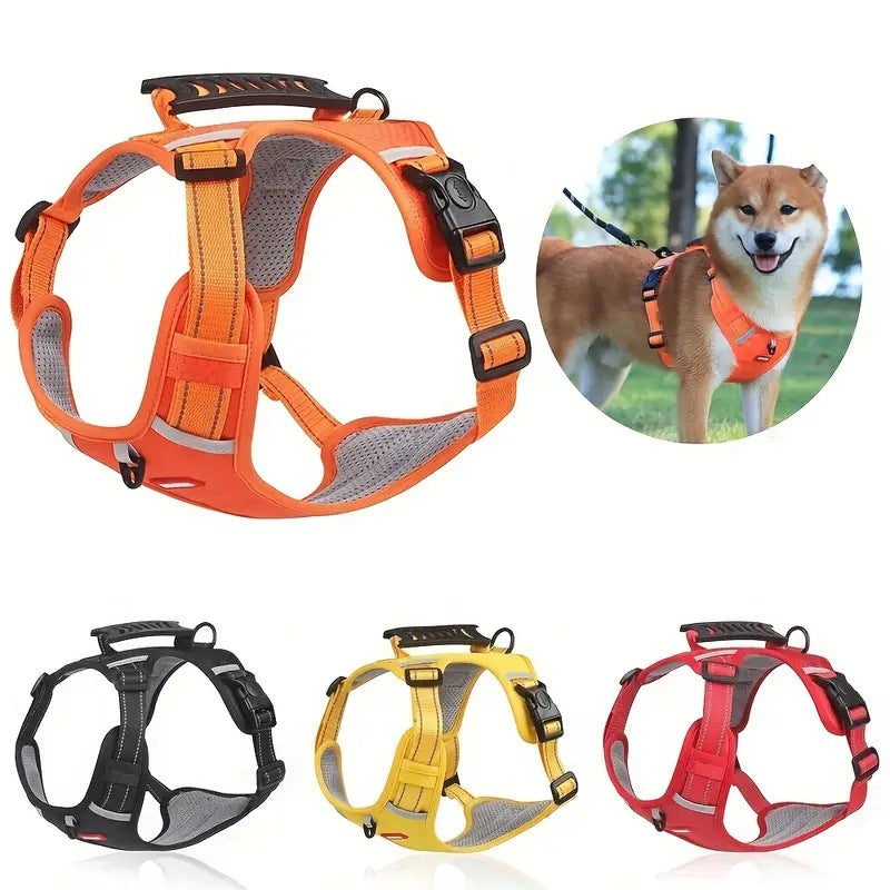 Reflective Dog Harness with Leash, No-Pull Vest Harness for Walking and Training - XL