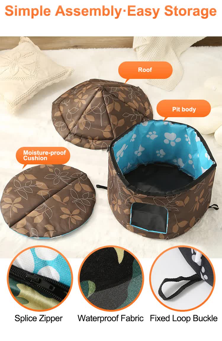 Outdoor Waterproof Cat House - Insulated, Weatherproof, Warm Shelter for Cats
