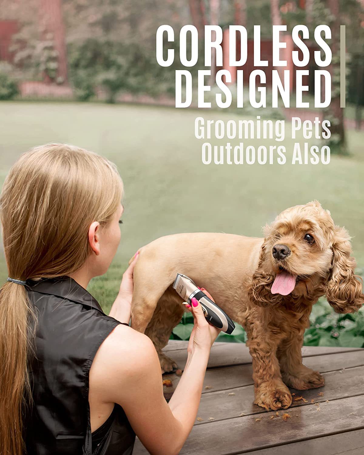 Silent Pet Hair Clippers - Electric Grooming Clippers for Dogs & Cats