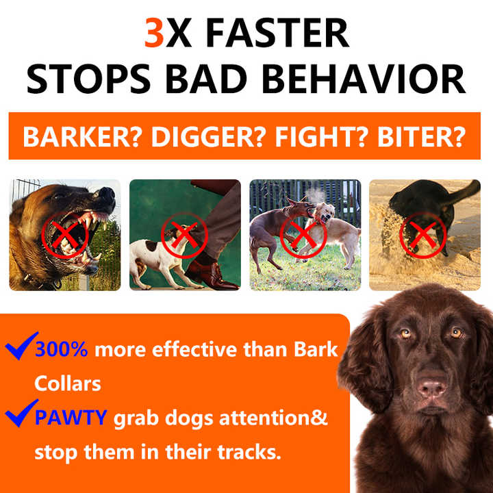 Ultrasonic Dog Bark Control Device, Rechargeable, LED Flashlight