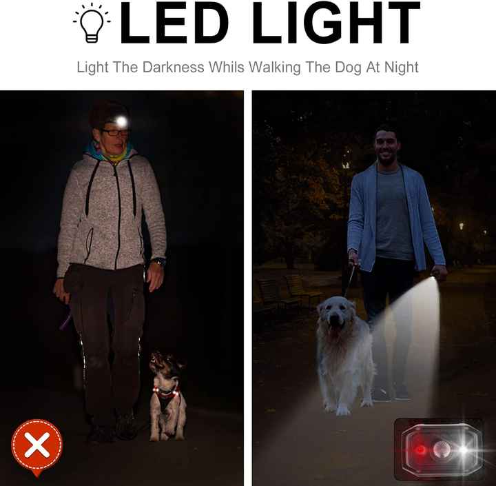 Ultrasonic Dog Bark Control Device, Rechargeable, LED Flashlight