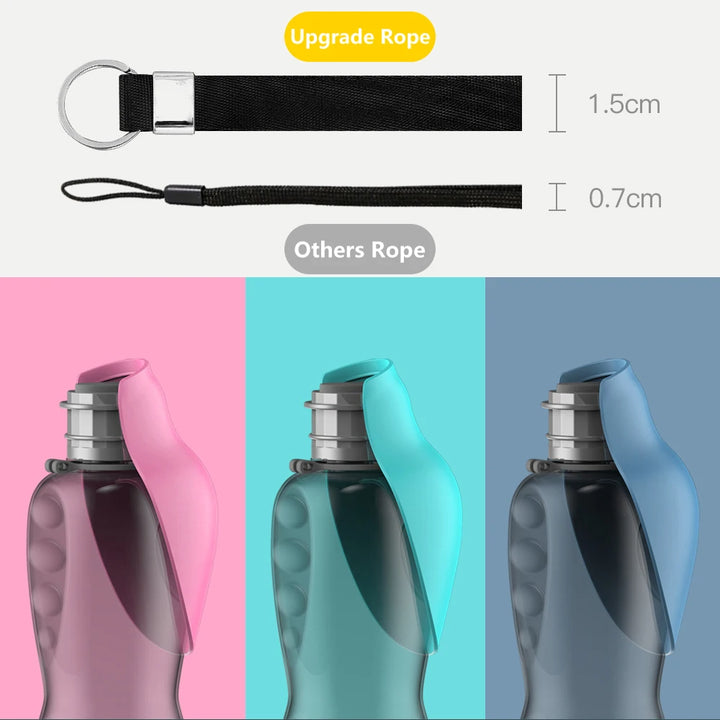 Portable, Foldable Pet Water Bottle - 800ml Capacity – Leakproof Hydration Dispenser