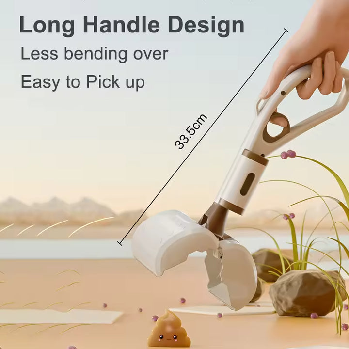 Portable Dog Poop Scooper, Large 9.5cm Opening, Ergonomic Handle, Lightweight 320g