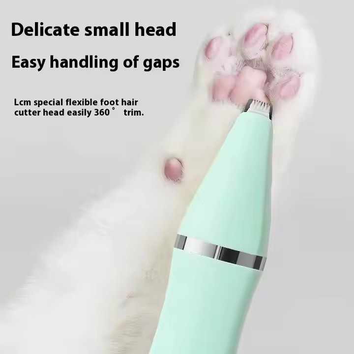 White 4-in-1 Pet Grooming Electric Clippers - Rechargeable Trimmer for Dogs & Cats