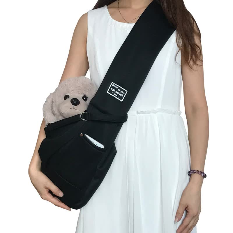 Pet Sling Carrier Bag - Comfortable and Hands-Free Design