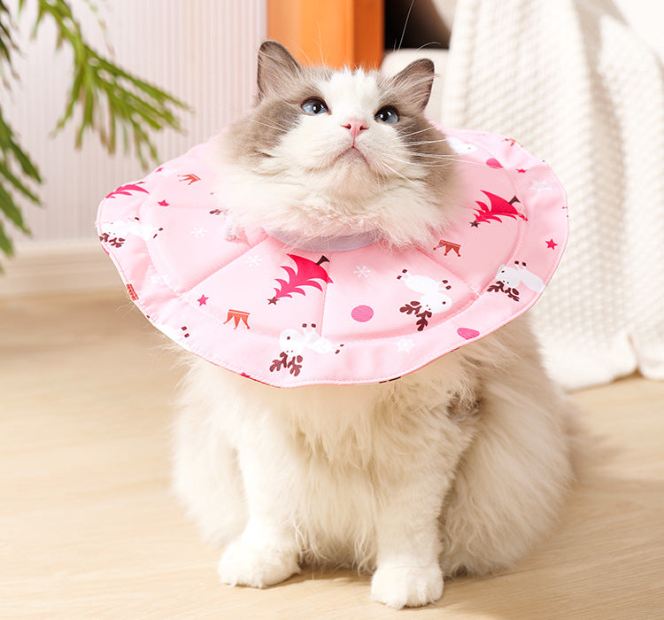 Comfortable Cat Recovery Collar | Waterproof, Anti-Lick - 2 Pcs Pink