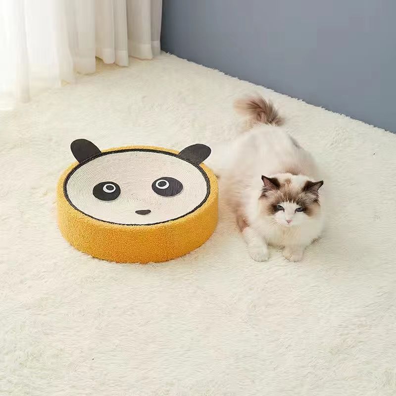 Green Fabric Frog, Cat Scratching Post, and Lounger - 41cm Scratch Proof Basin