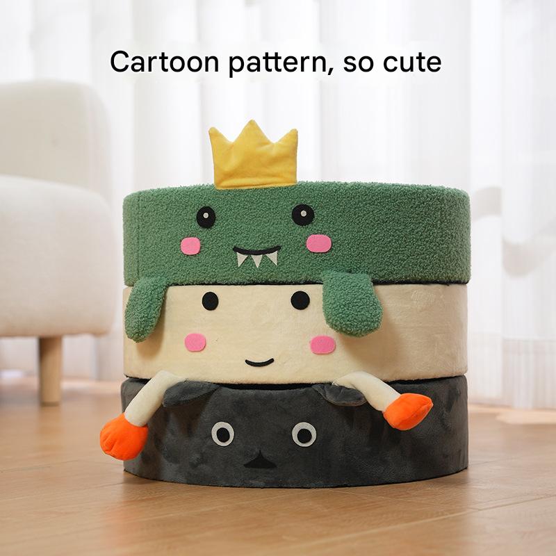 Green Fabric Frog, Cat Scratching Post, and Lounger - 41cm Scratch Proof Basin