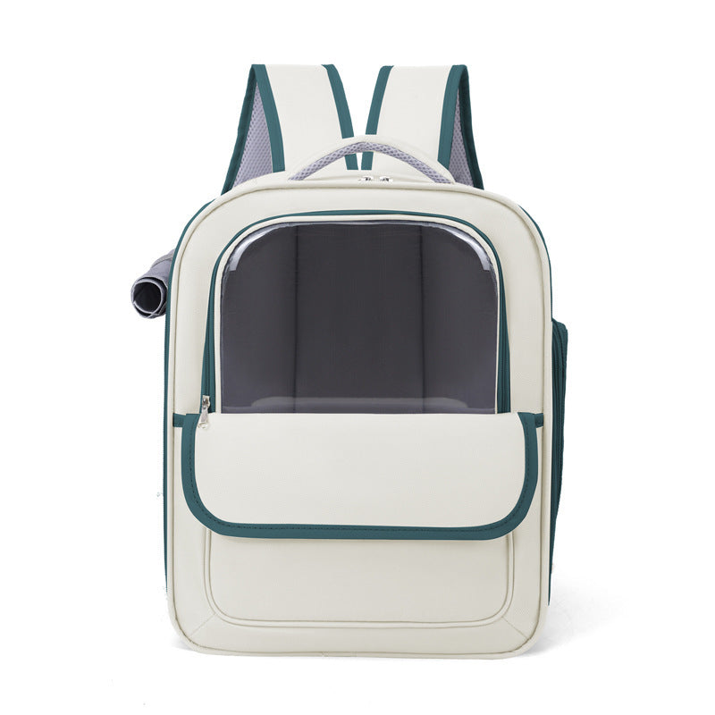 Spacious Pet Carrier Backpack with Clear Window - for Cats & Small Dogs