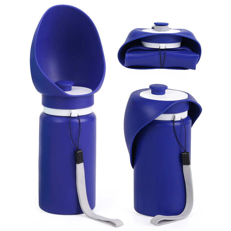 Portable Pet Dog Water Bottle 550ml - Foldable with Leak-Proof Dispenser