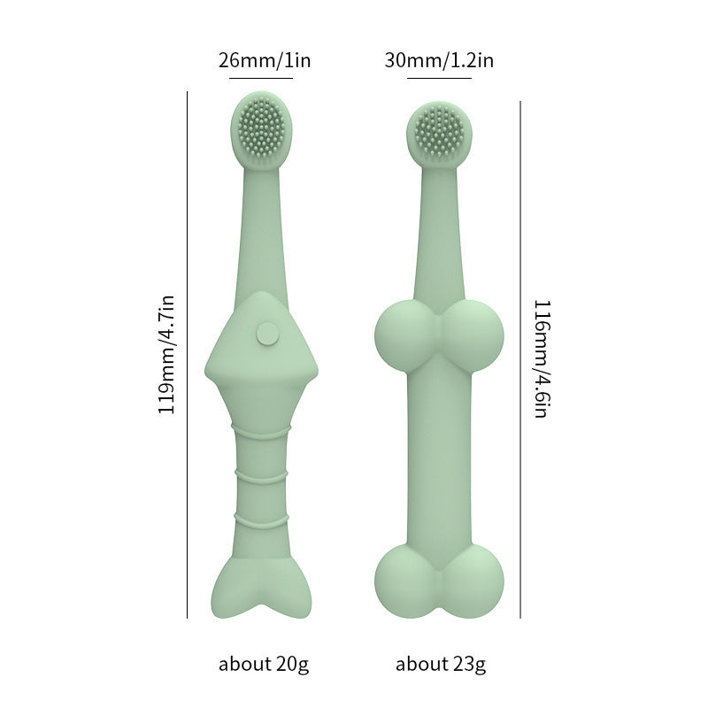 6 x Silicone Pet Toothbrushes - dogs and cats
