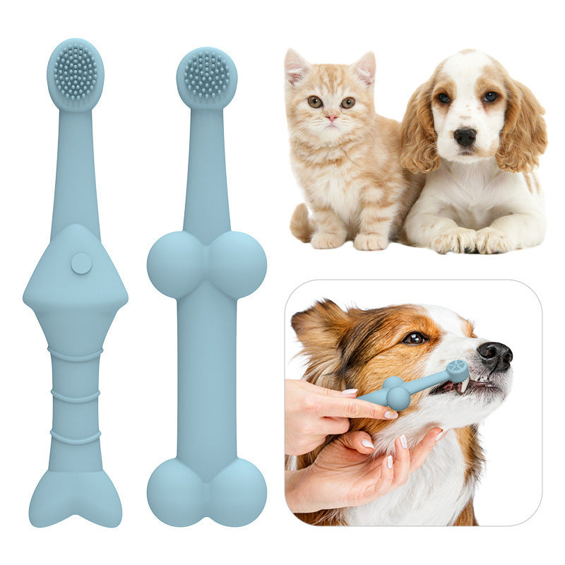 6 x Silicone Pet Toothbrushes - dogs and cats