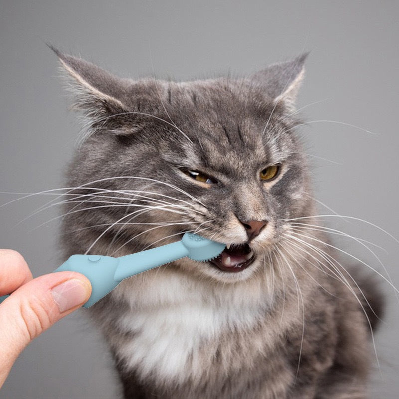 6 x Silicone Pet Toothbrushes - dogs and cats