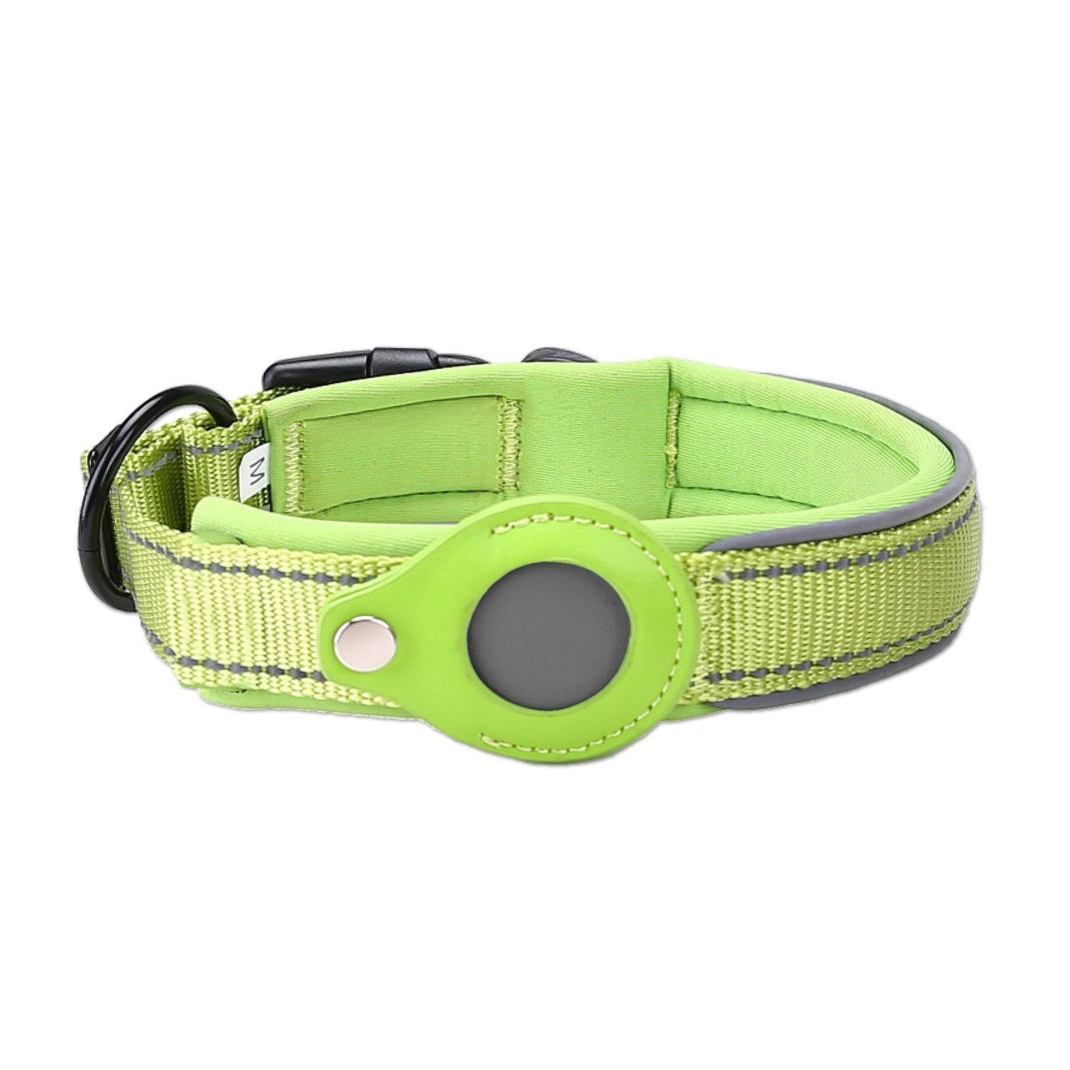 Pet Collar (For Apple AirTag - Collar Only), Green, Reflective, Sturdy