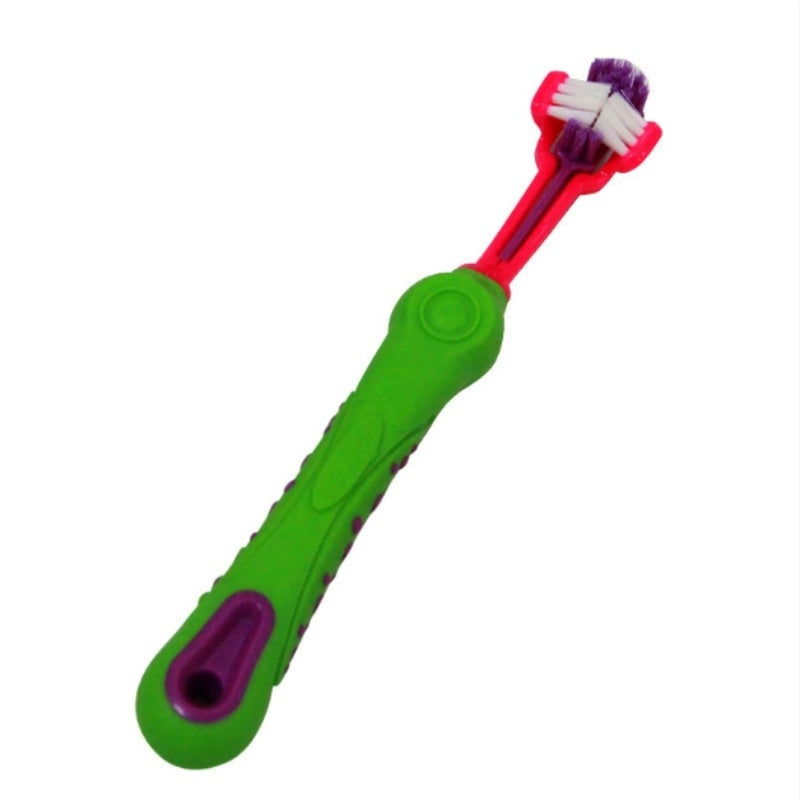 Pet Dental Fingers Double-headed Toothbrush, Dog Teeth Cleaning