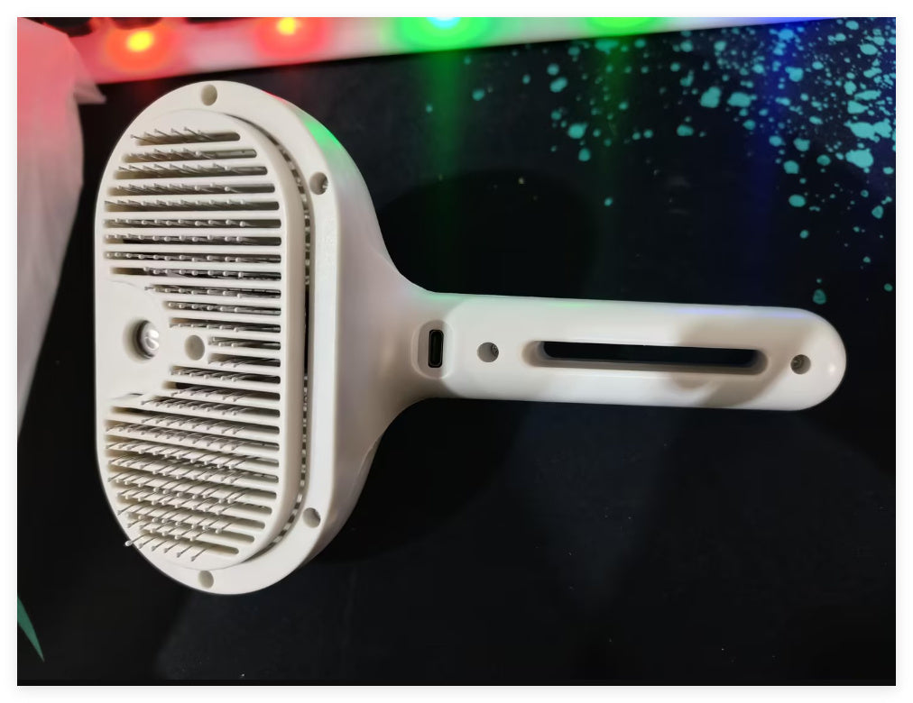 Pet Hair Remover Brush, Grooming de-matting Comb, Built-in Mist Humidifier