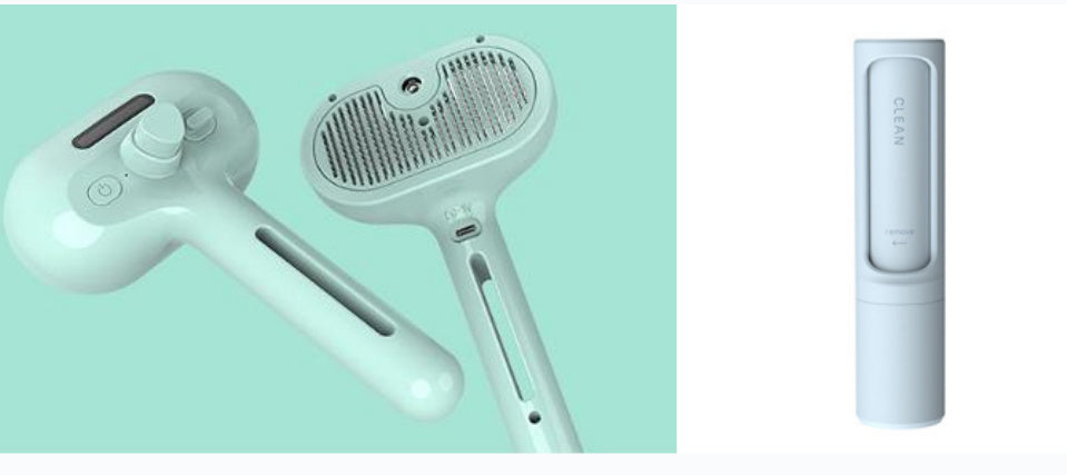 Pet Hair Remover Brush, Grooming de-matting Comb, Built-in Mist Humidifier