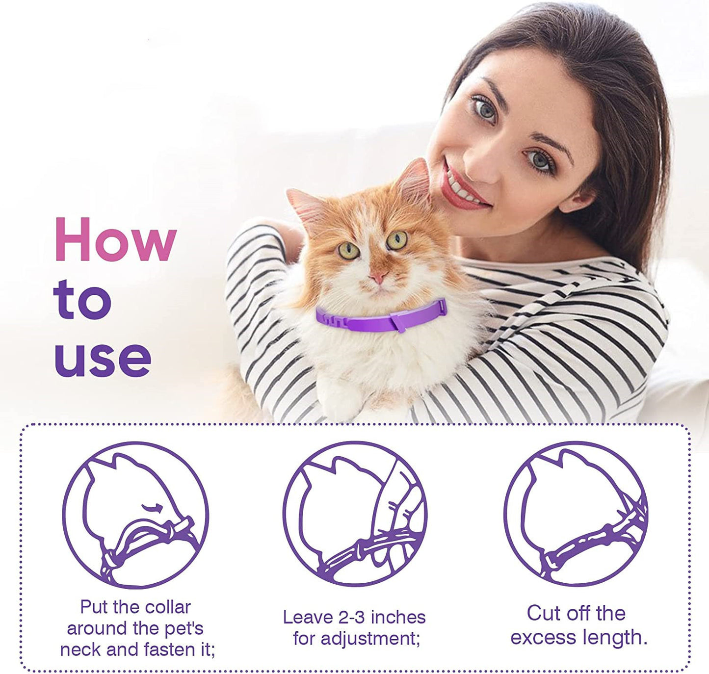 Pet Soothing Calming Collar, Cat and Dog