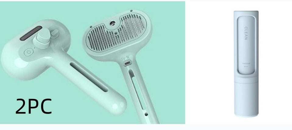 Pet Hair Remover Brush, Grooming de-matting Comb, Built-in Mist Humidifier