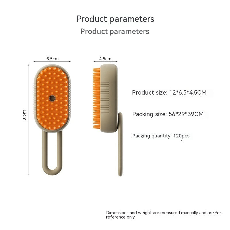 Cat and Dog Grooming Steam Brush, 3 In 1 Electric Spray, Hair Removal