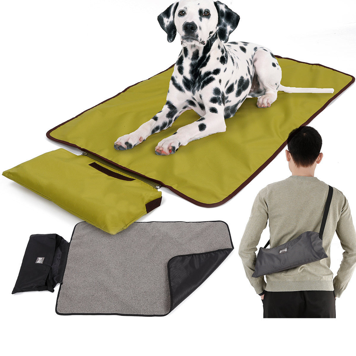 Outdoor Pet Blanket, Cashmere/Oxford Cloth, Portable, Packable, Waterproof
