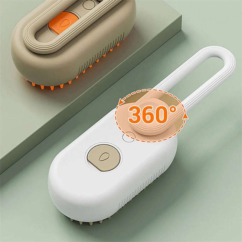 Cat and Dog Grooming Steam Brush, 3 In 1 Electric Spray, Hair Removal