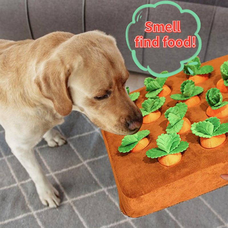 Puppy Snuffle Mat, Toy Carrot, Plush, Vegetable Chew Toy, Cats, Durable