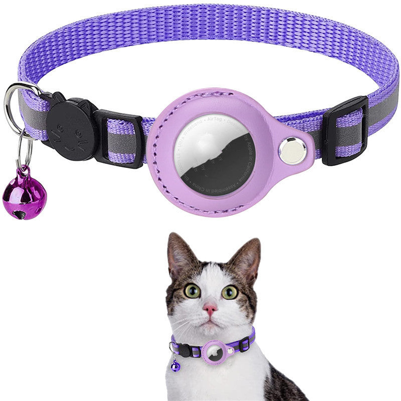 Reflective Cat Collar, Waterproof Case For Airtag, Apple compatible