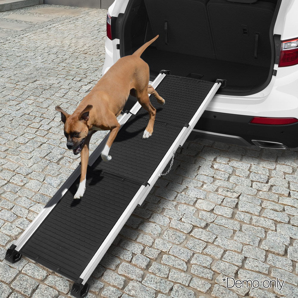 i.Pet Dog Ramp, Dog Steps, Pet Car Travel, Foldable, Portable Ladder, Aluminium