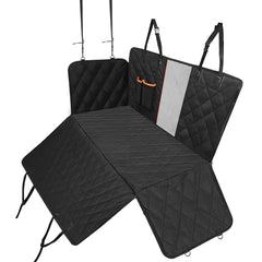 Pet Waterproof Car Seat Cover, Hammock Style - Adjustable Seatbelt - Non Slip Mat