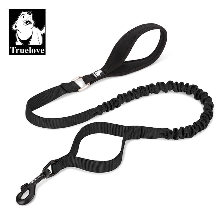 Military dog leash black - L