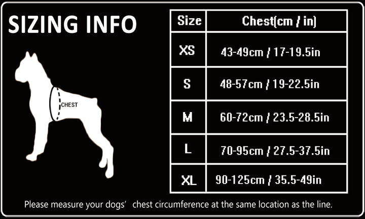No-pull reflective harness